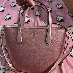 Kate Spade Pink Shoulder Bag with Shimmery Finish